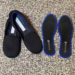 Rothy's Kids Dress Shoes in Black and Blue